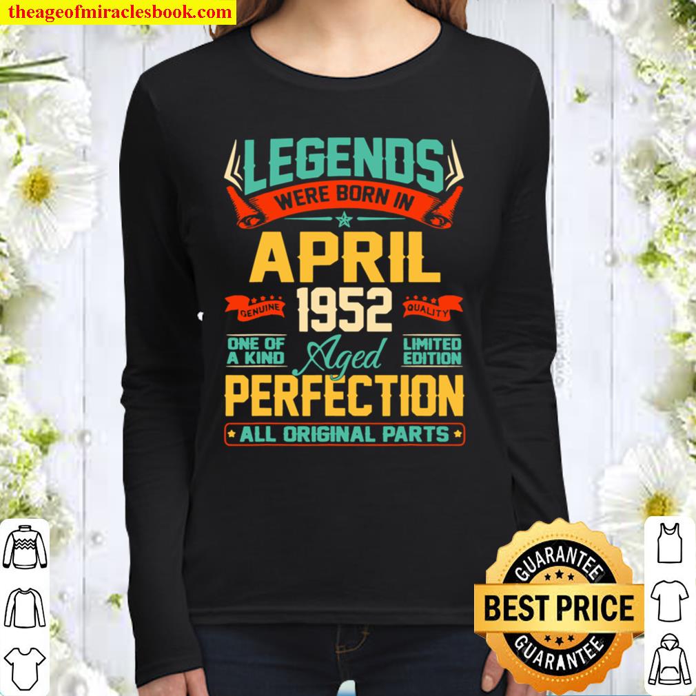April 1952 69th Birthday 69 Year Old Women Long Sleeved