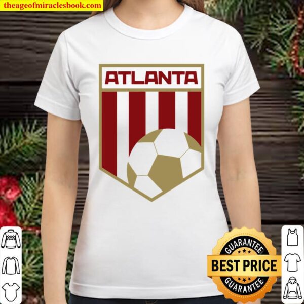 Atlanta Soccer Jersey Style United Football Classic Women T-Shirt
