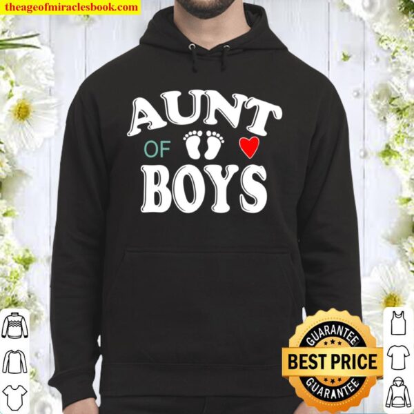 Aunt of Boys Mothers Day Hoodie