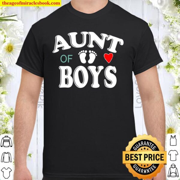 Aunt of Boys Mothers Day Shirt