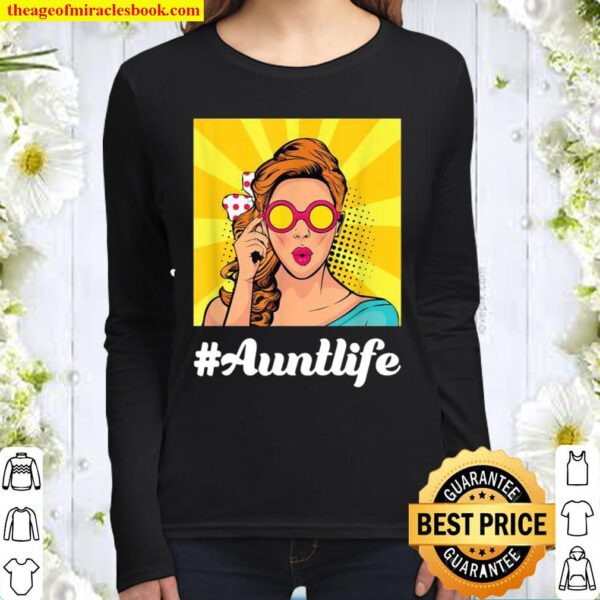 #AuntLife Sunglasses Auntie Nephew Niece Mama Mother’s Day Women Long Sleeved