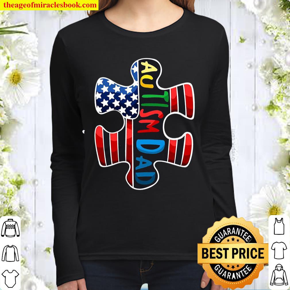 Autism Dad Women Long Sleeved