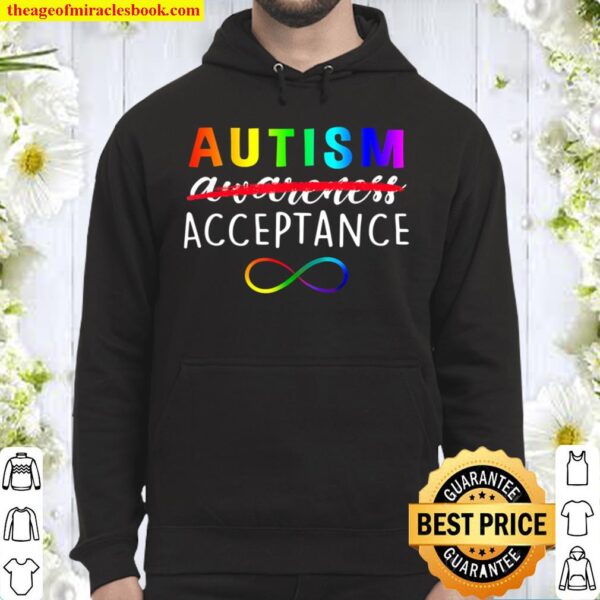Autism Red Instead Acceptance Not Awareness Hoodie