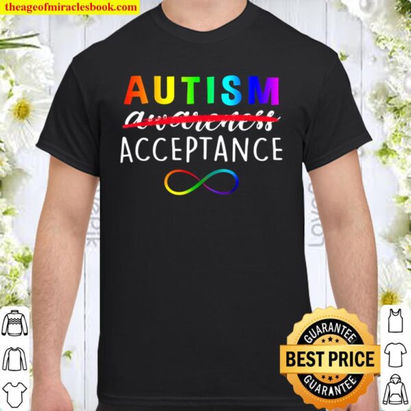 Autism Red Instead Acceptance Not Awareness Shirt