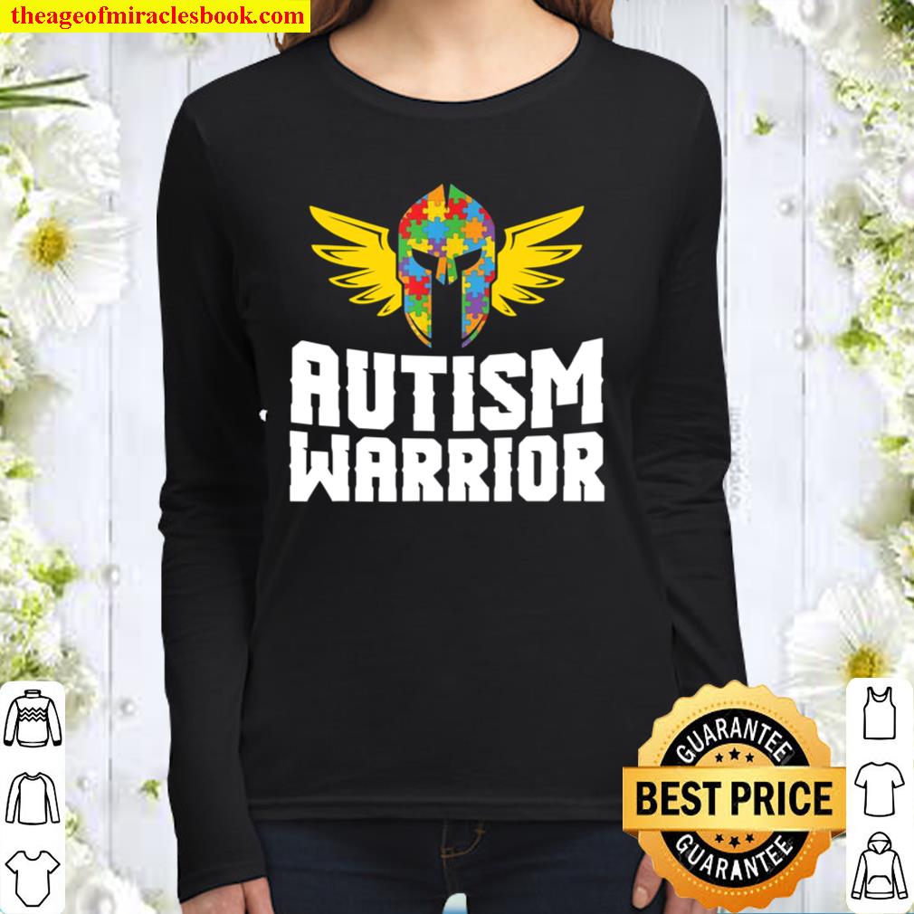 Autism Warrior World Autism Awareness Day 2021 Women Long Sleeved