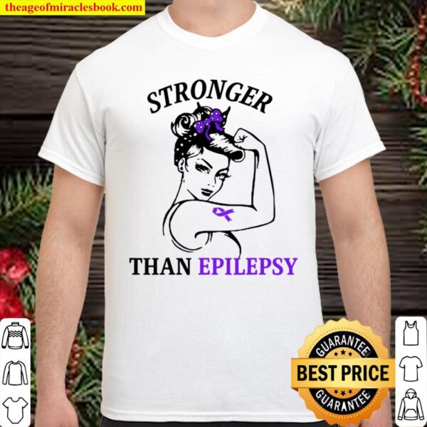 Awareness Ribbon Stronger Than Epilepsy Shirt