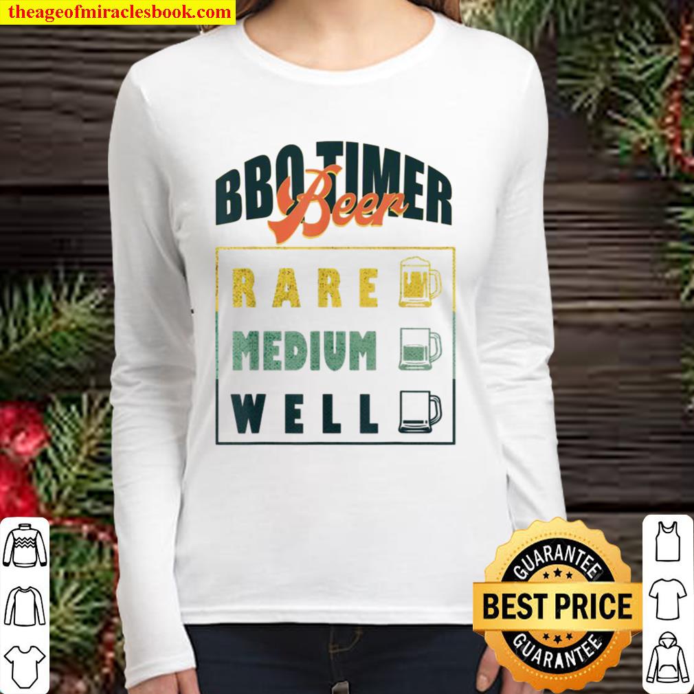 BBQ Timer Barbecue Beer Women Long Sleeved