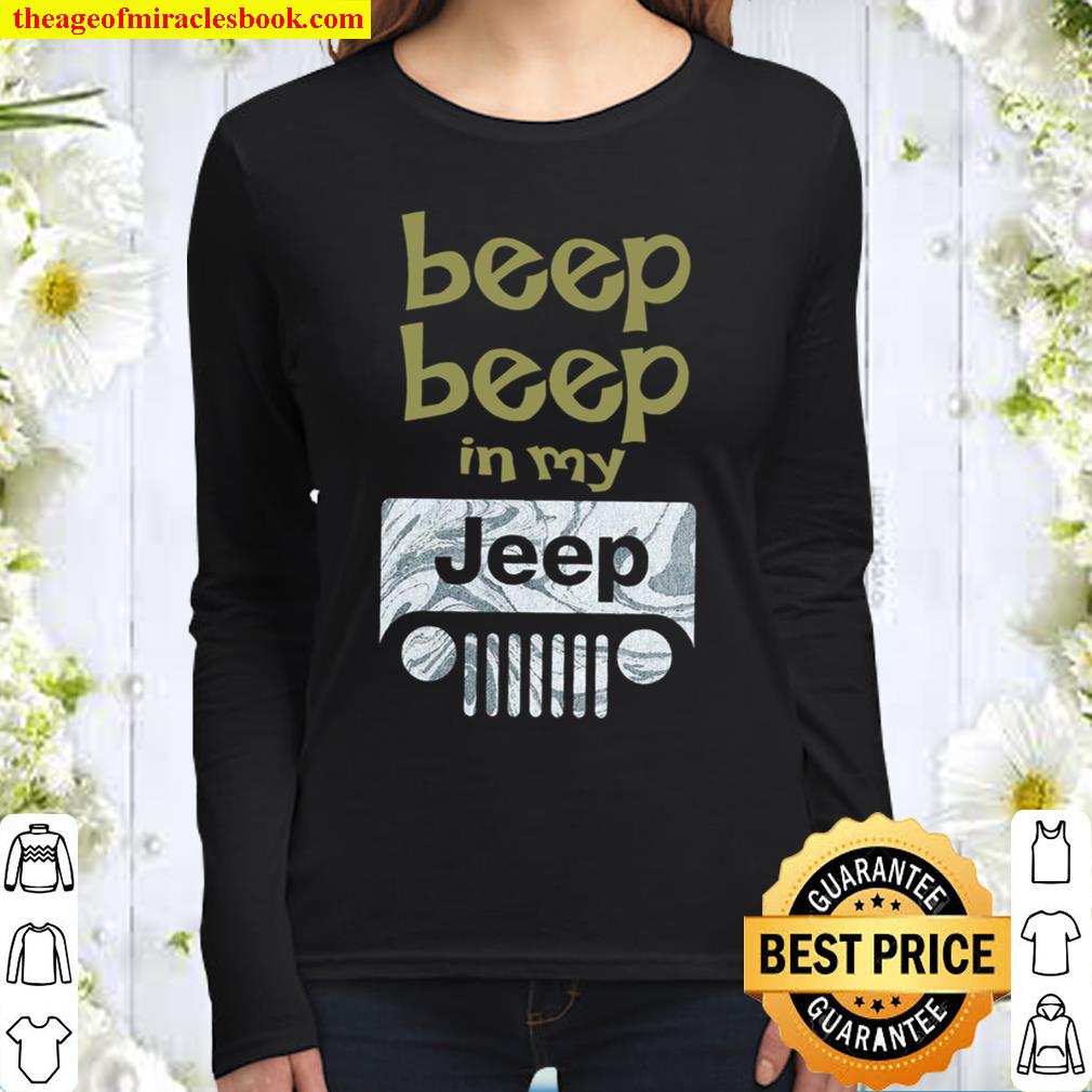Beep Bbeep In My Jeep Women Long Sleeved
