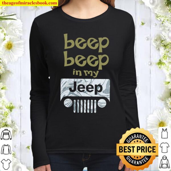 Beep Beep In My Jeep Women Long Sleeved