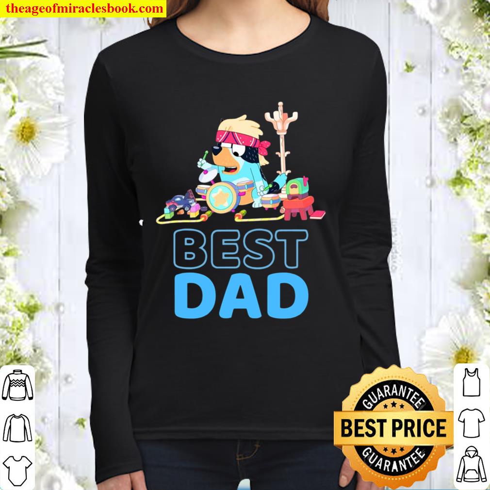 Bluey Dad Best Matching Family Women Long Sleeved