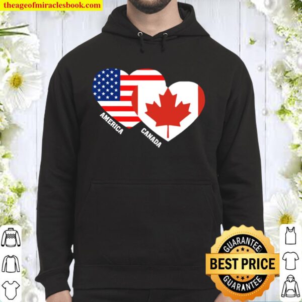 Canada Flag Shirt Canadian American Pride Vintage Hoodie