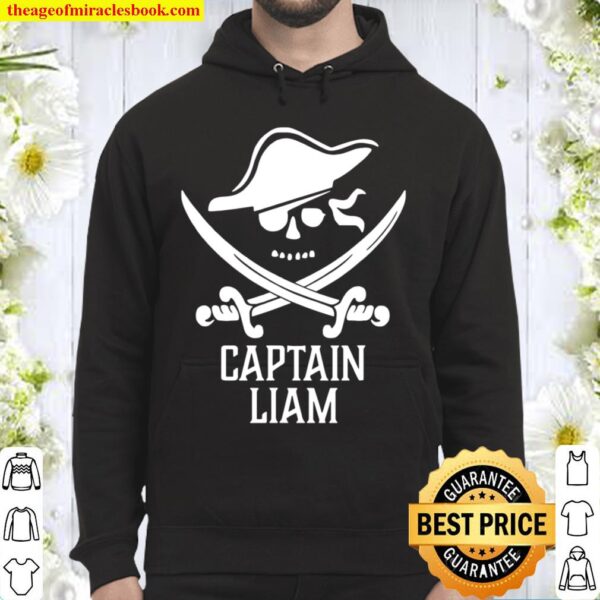 Captain LIAM Personalized Pirate Hoodie