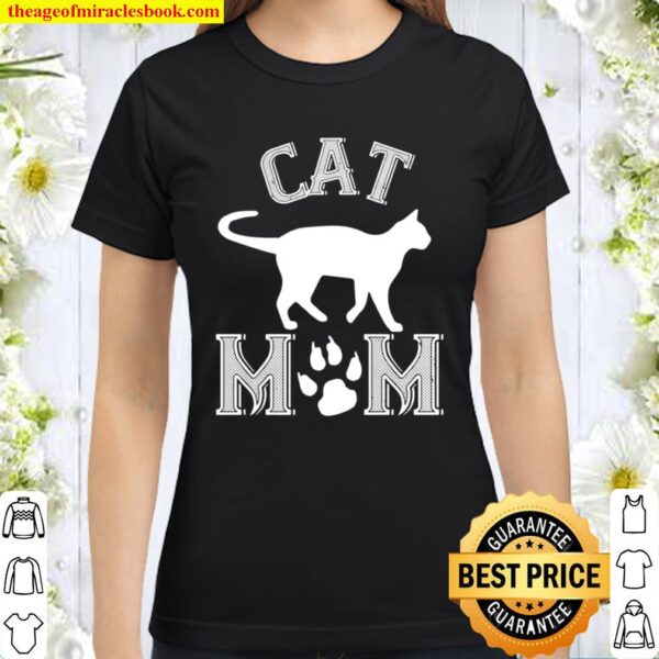 Cat Cat Mom Langarmshirt Classic Women T-Shirt