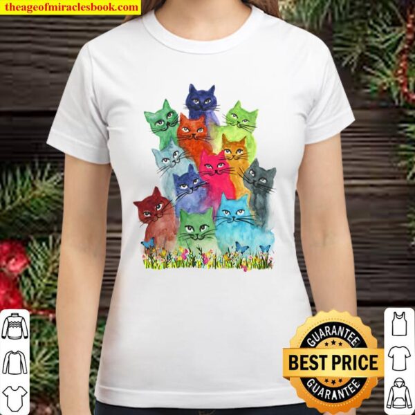 Cats Color Classic Women T-Shirt