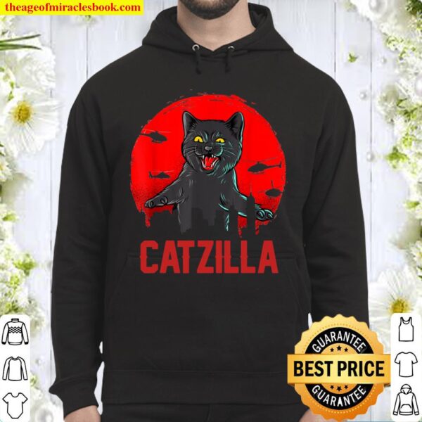 Catzilla Cat Printed Hoodie