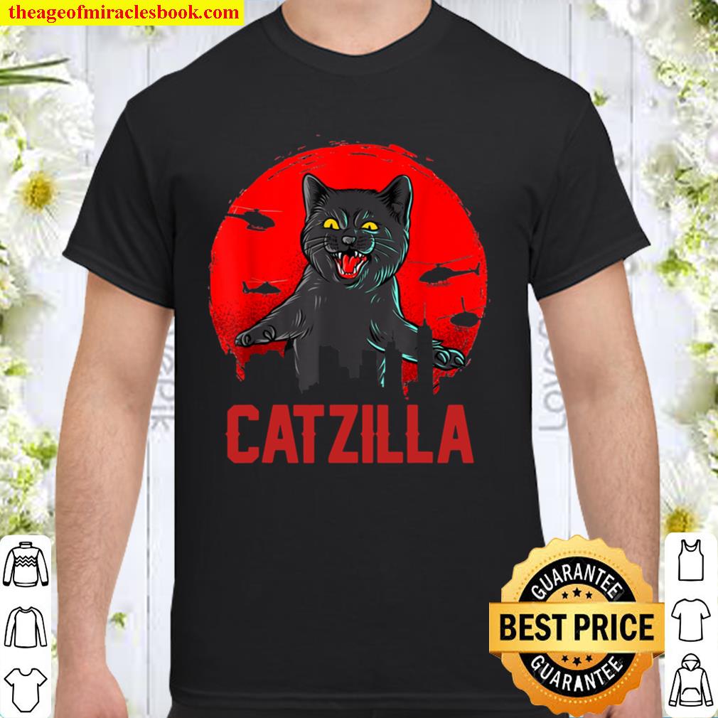 Catzilla Cat Printed limited Shirt, Hoodie, Long Sleeved, SweatShirt