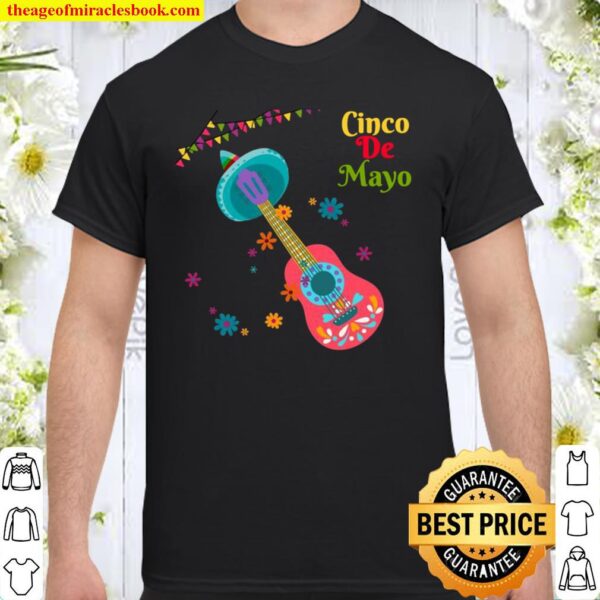 Cinco De Mayo Guitar Sombrero Decorative Shirt