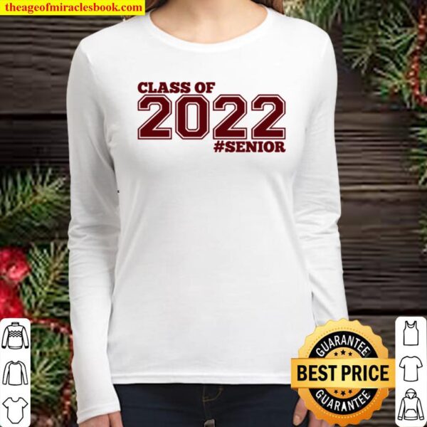 Class Of 2022 Senior Maroon Grads Of 22 Ver2 Women Long Sleeved