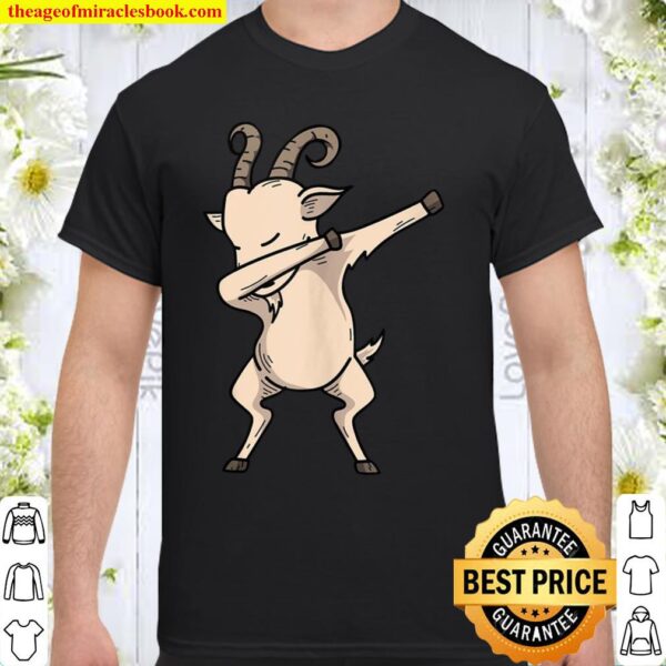 Cool Dabbing Goat HipHop Dancing Animal Pun Shirt