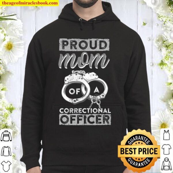 Correctional Officer Proud Mom Thin Silver Line Hoodie