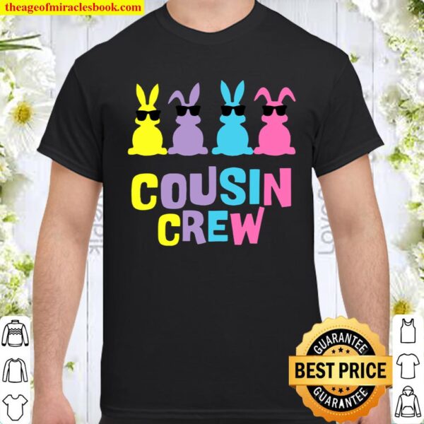 Cousin Crew Easter Bunnies Colorful Rabbits Matching Shirt