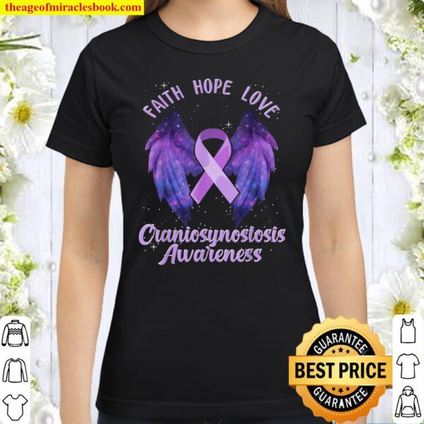 Craniosynostosis Awareness Birth Defect Related Lavender Rib Classic Women T-Shirt