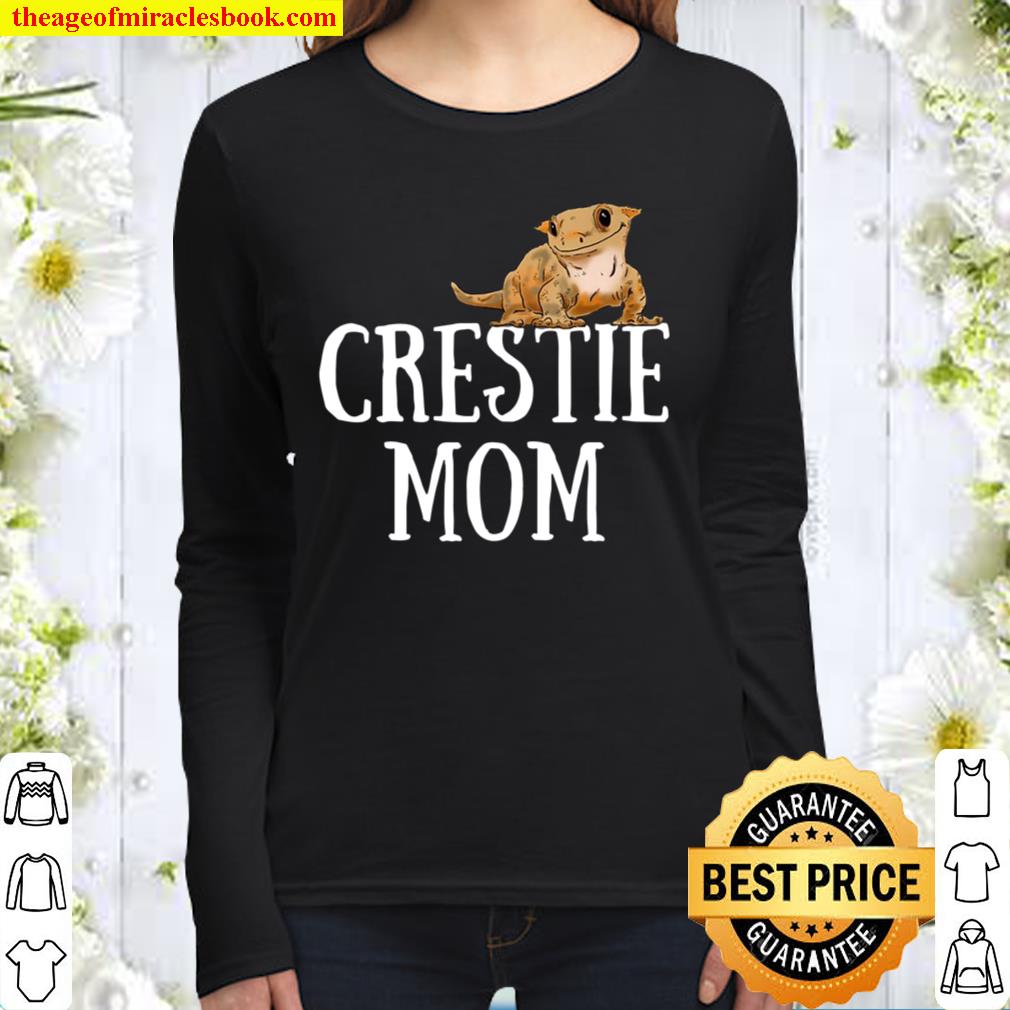 Crested Gecko Mom, Gecko Lover, Cute Gecko Gift, Crestie Women Long Sleeved