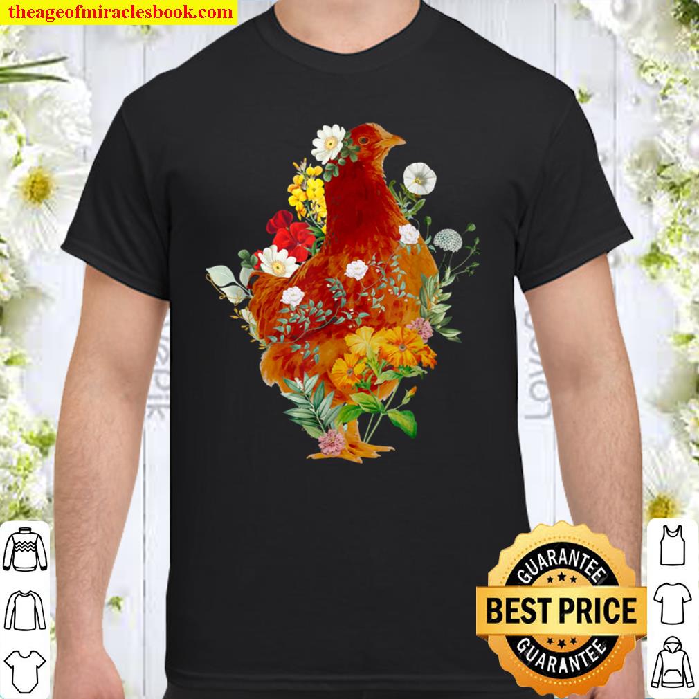 Cute Chicken Vintage Floral Botanical Flower Garden 2021 Shirt, Hoodie, Long Sleeved, SweatShirt