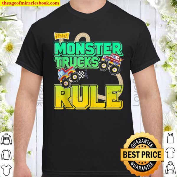 Cute Fun Monster Trucks Rule for and Parents Shirt