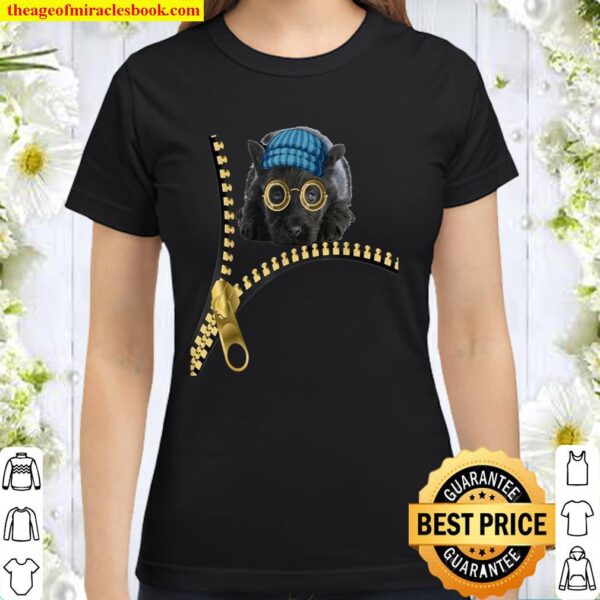 Cute puppy with steampunk glasses Classic Women T-Shirt