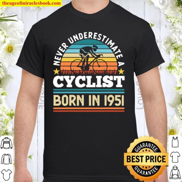 Cyclist born in 1951 70th Birthday Cycling Shirt