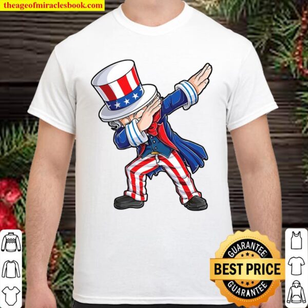 Dabbing Uncle Sam 4Th Of July Kids Boys Men Gifts Shirt