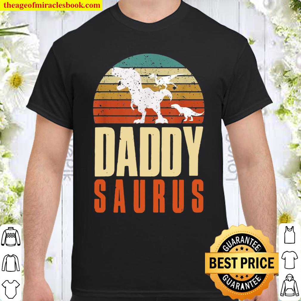 Daddy Dinosaur Daddy Saurus Two For Father Day 2021 Shirt, Hoodie, Long Sleeved, SweatShirt