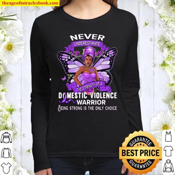 Domestic Violence Awareness Survivor Stop The Violence Gift Women Long Sleeved