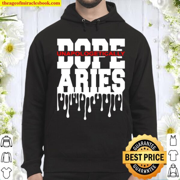 Dope Queen King Graphic Decor Aries Astrology Zodiac Hoodie