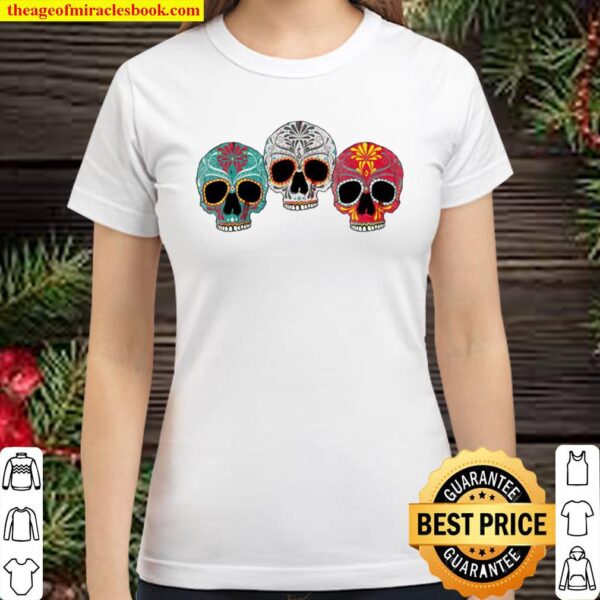 Fear The Walking Dead Three Skull Classic Women T-Shirt