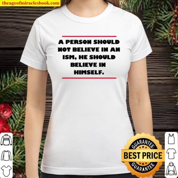 Ferris Bueller Believe In Himsel Classic Women T-Shirt