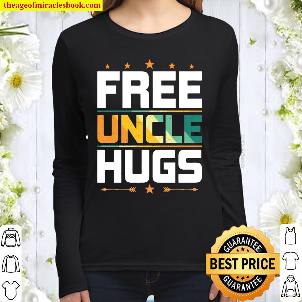 Free Uncle Hugs LGBT Uncle Women Long Sleeved
