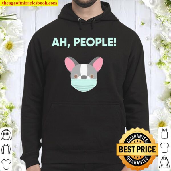 Frenchie Wearing A Mask Hoodie