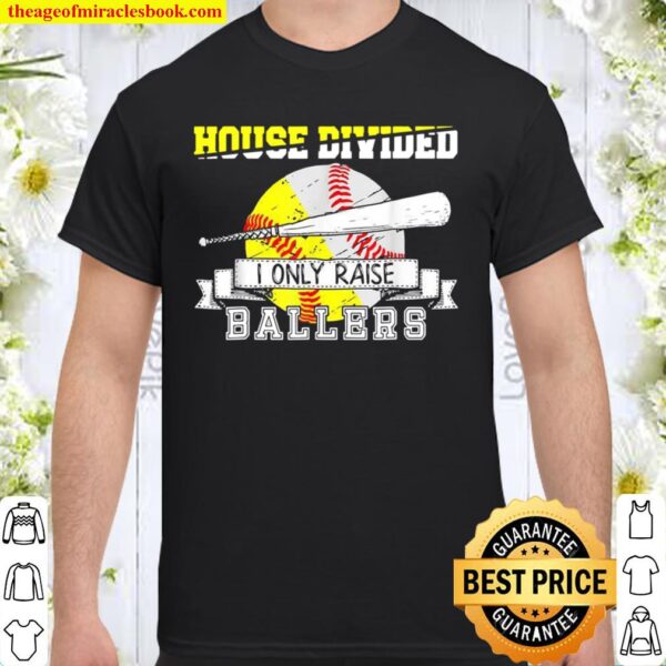 Funny Baseball Softball Divided House Ball Mom Shirt