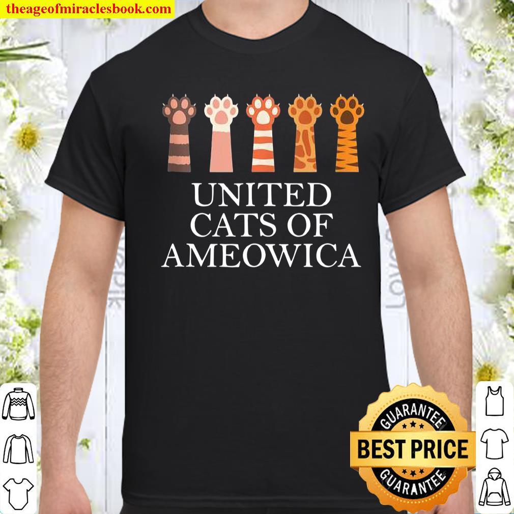 Funny Cat United Cats Of Ameowica Design Paw Print shirt, hoodie, tank top, sweater