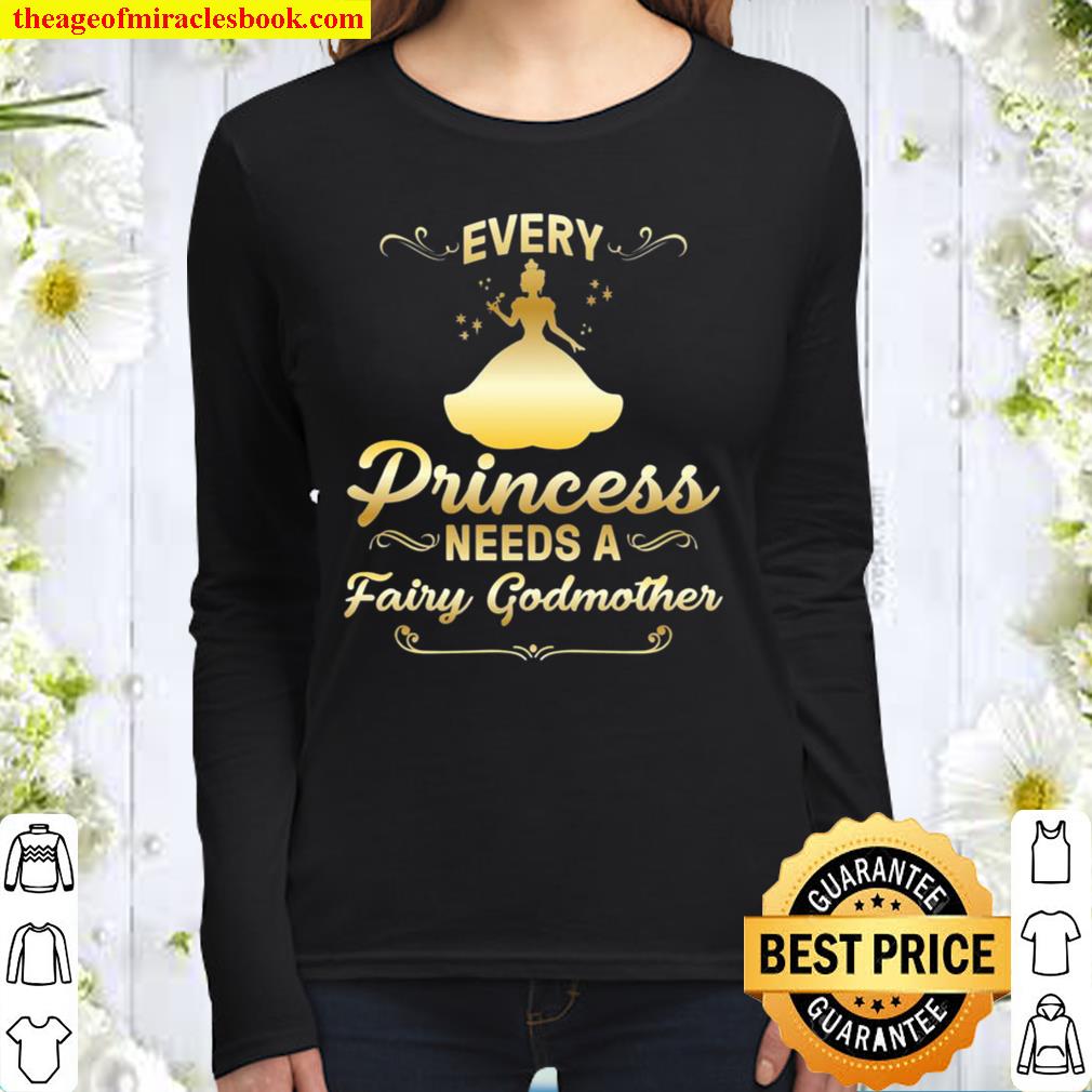 Funny Fairy Godmother Cool Princess Godmother Women Long Sleeved