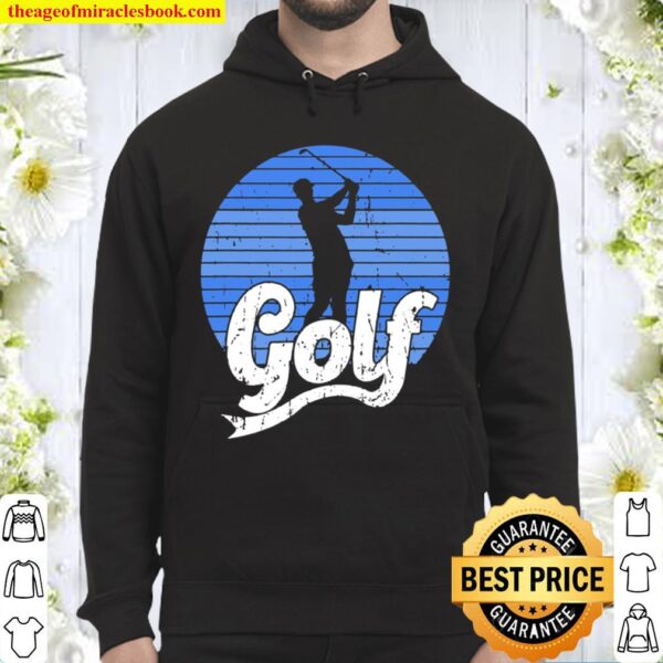 Funny Golf Golfing Golfer Retro Vintage Pattern Hoodie