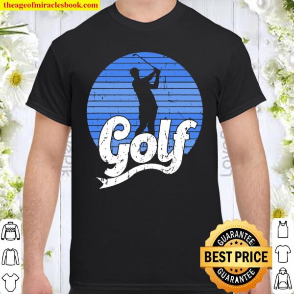 Funny Golf Golfing Golfer Retro Vintage Pattern Shirt