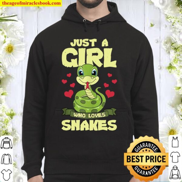 Funny Herpetology Snake Pythons Just A Girl Who Loves Snakes Hoodie