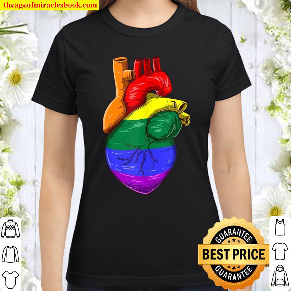 Funny LGBTQ Heart Classic Women T-Shirt