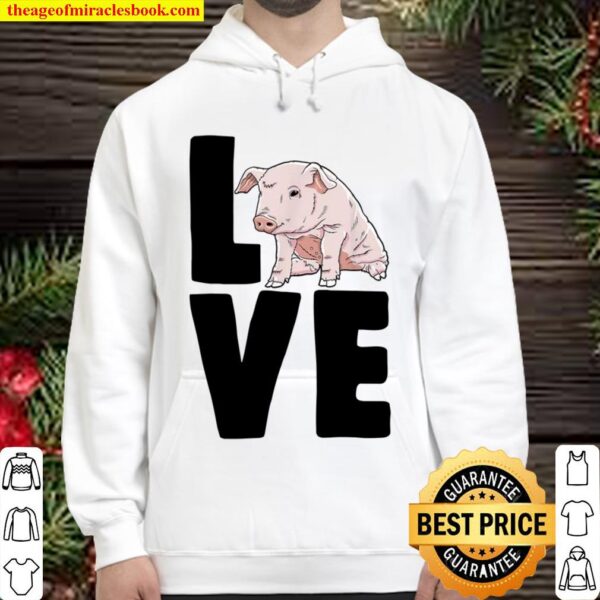 Funny Pigs Clothing Pig Love Hoodie