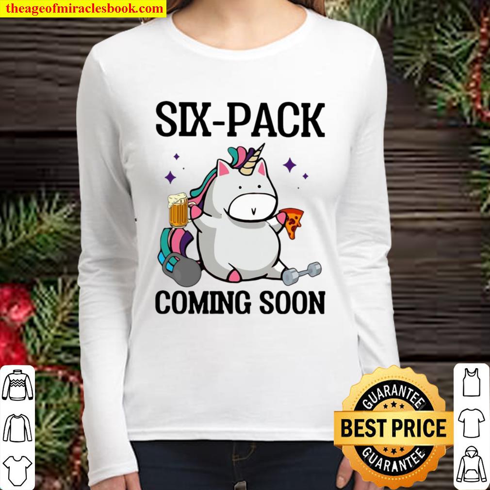 Funny Unicorn Six-Pack Coming Soon Women Long Sleeved