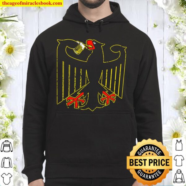 German Eagle Drinks Beer Germany Coat Of Arms Hoodie