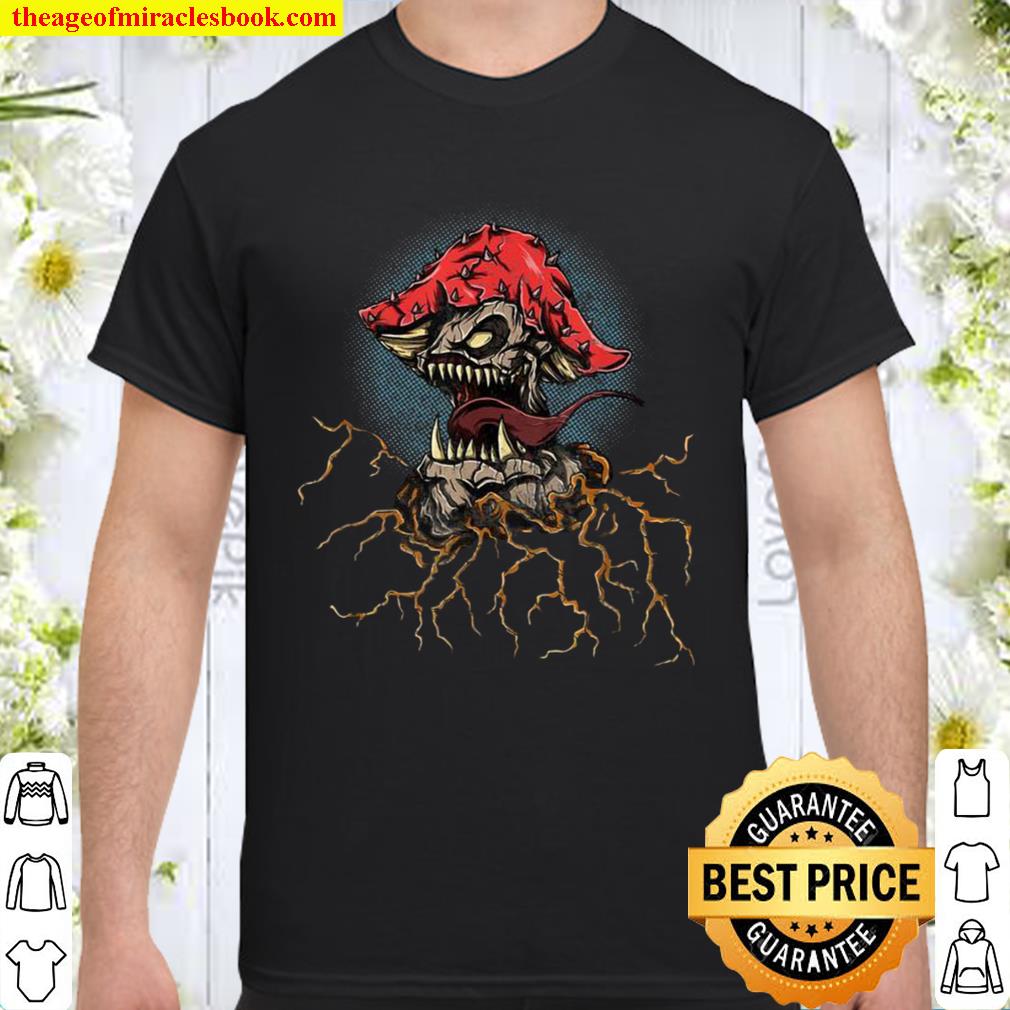 Goth Evil Punk Monster Mushroom Shirt